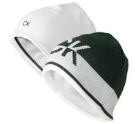 Calvin Klein Hommes 2026 Bonnet réversibles - Forêt/Blanc - Taille Unique