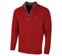 Calvin Klein Golf Hommes Pull en Coton - Burgundy - L