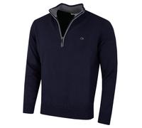 Calvin Klein Golf Hommes Pull en Coton - Marine - S