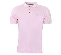 Calvin Klein Hommes Campus 3 Bouton léger côtelée col Polo - BabyRose - XL
