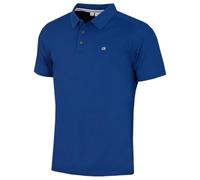 Calvin Klein Hommes Campus 3 Bouton léger côtelée col Polo - Bleu de Dresde - S