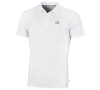 Calvin Klein Hommes Central Žvacuant l'humiditŽ Polo de Golf - Blanc - M