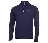 Calvin Klein Hommes Chandail Newport Rayées - Bleu Marine/Blanc - S