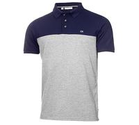 Calvin Klein Hommes Color Block Golf Polo Golf léger - Marine/Argent Marl - XL