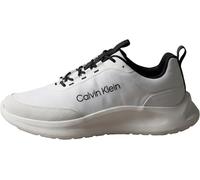 Calvin Klein Hommes Light Eva Runn Ess Laceup NY-Su HM0HM02342 Low Top, Blanc (Bright White/Black), 8