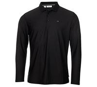Calvin Klein Hommes Manches Longues Central Light Polo de Golf - Noir - L