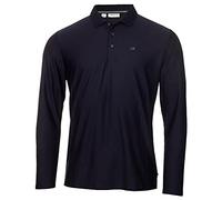 Calvin Klein Hommes Manches Longues Central Light Polo Golf - Marine - XXL