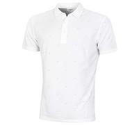 Calvin Klein Hommes Monogram Respirant SmartTec UV 30+ Polo - Blanc - L