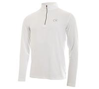 Calvin Klein Hommes Newport HZ LS Respirant Léger Pull - Blanc - XL