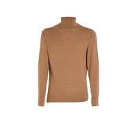 Calvin Klein Hommes Pull col roulé Superior Wool Turtle K10K110420, marron, XL