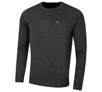 Calvin Klein Hommes Ras du Cou en Coton Doux Pull - Charcoal Marl - XXL