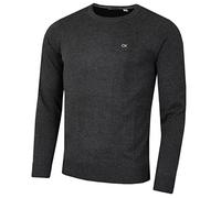 Calvin Klein Hommes Ras du Cou en Coton Pull - Charcoal - XL