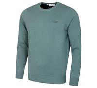 Calvin Klein Hommes Ras du Cou en Coton Pull - Sage - S