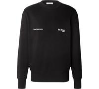 Calvin Klein Hommes Sweat-shirt polaire Noir Automne Hiver : Taille - L Taille : L