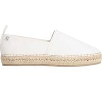 Calvin Klein HW0HW02931 Espadrilles obliques en Toile pour Femme, Blanc cassé, Pointure 40