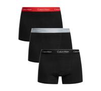 CALVIN KLEIN Icon Boxers coton stretch décontractés Lot de 3 Noir/Rouge/Blanc