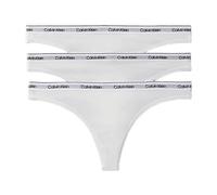 CALVIN KLEIN Icon Logo Thong 3 Pack Blanc FEMME 2XL