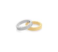 Calvin Klein ICONIC Bagues 18 ct. Acier inoxydable plaqué or 35000444-52 - Femme - Gold
