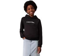 Calvin Klein Inst. Logo Reg. Terry Hoodie Iu0iu00679 Sweat à Capuche, Black (CK Black), 12 Years Mixte