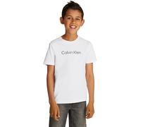Calvin Klein Inst. Logo SS T-Shirt Iu0iu00682 S/S, White (Bright White), 12 Ans Mixte