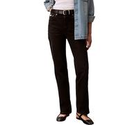 Calvin Klein Jean Droit Taille Haute Midnight Blac LV047F708G pour Femme, Noir, 32W/30L