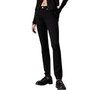 Calvin Klein Jean Femme Mid Rise Skinny Fit, Noir (Denim Black), 29W/30L
