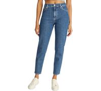 Calvin Klein Jean Femme Mom Jean Taille Haute, Bleu (Denim Medium), 28W/28L