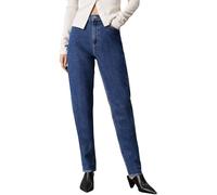 Calvin Klein Jean Femme Mom Jean Tapered Fit, Bleu (Denim Medium), 26W/30L