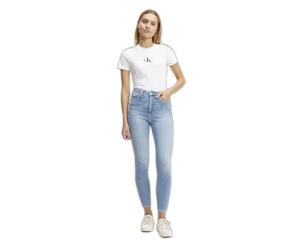 Calvin Klein Jean Femme Super Skinny Ankle Taille Haute, Bleu (Denim Light), 28W