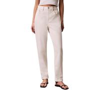 Calvin Klein Jean Mom pour Femme, Blanc Craie LV047F703G, Blanc, 29W/30L