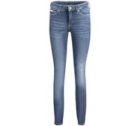 Calvin Klein - Jean Skinny Bleu en Coton avec Effet Lavé - Femme - Jeans - Bleu - Taille: W26 L32