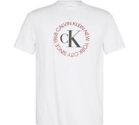 Calvin Klein Jeans 30s Word Circle Short Sleeve T-shirt Blanc L Homme