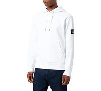 Calvin Klein Jeans Badge Hoodie J30J323430 Sweat à Capuche, Blanc (Bright White), L Homme