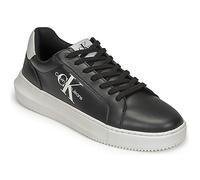 Calvin Klein Jeans Baskets Homme Semelle Épaisse Chunky Cupsole Monologo Chaussures, Noir (Black/White), 46