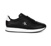 Calvin Klein Jeans - Baskets en Cuir Noir Blanc Runner - Homme - Chaussures - Noir - Taille: 44 EU