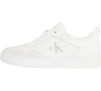 Calvin Klein Jeans Baskets Homme Cupsole Low en Cuir, Blanc (Triple Bright White), 41