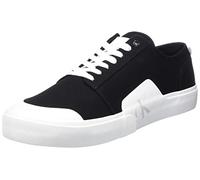 Calvin Klein Jeans Baskets Homme Vulcanisées Skater Vulc Low Laceup Badge Chaussures, Noir (Black/White), 44