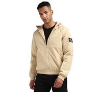 Calvin Klein Jeans Blouson Homme Padded Hooded Mi-Saison, Beige (Pale Khaki), S