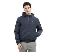 Calvin Klein Jeans Blouson Homme Padded Hooded Mi-Saison, Bleu (Ink), S