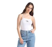 Calvin Klein Jeans Body Femme Coton avec Stretch, Blanc (Bright White), L