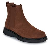 Calvin Klein Bottines Chelsea Homme Combat en Daim, Marron (Sorrel Horse/Black), 40