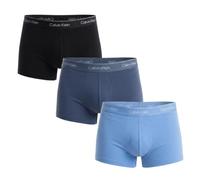 Calvin Klein Jeans Calecons et Slips Low Rise Trunk 3p w80 Black/Glacier/Blue Bell M