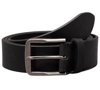 Calvin Klein Jeans Ceinture Homme Classic Flat Lthr Belt 35Mm Aop Cuir, Noir (Allover Print), 120 cm