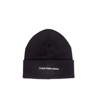 Calvin Klein Jeans Chapeau CK, Casquette à l'envers avec Logo brodé Article K60K611254 Bonnet Monologue Embro, BDS Black/Nero, Taille Unique