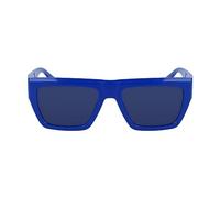 Calvin Klein Jeans CKJ23653S 400 Blue Sunglasses Man Iniettato, Modified Rectangle, 55