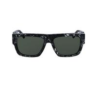 Calvin Klein Jeans CKJ23654S 073 Black/White Sunglasses Man Acetato, Rectangle, 56