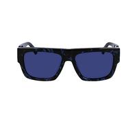 Calvin Klein Jeans CKJ23654S 400 Blue/Brown Sunglasses Man Acetato, Rectangle, 56