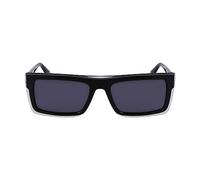 Calvin Klein Jeans CKJ23657S 001 Black Crystal Sunglasses Unisex Acetato, Rectangle, 55