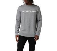 Calvin Klein Jeans Core Institutional Logo Sweatshirt Sweat-Shirt, Gris (Grey Heather 039), Medium Homme