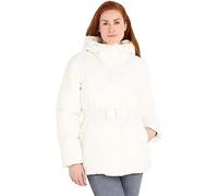 Calvin Klein Jeans Logo Belt Short Puffer J20J221896 Vestes rembourrées, Blanc (Ivory), L Femme